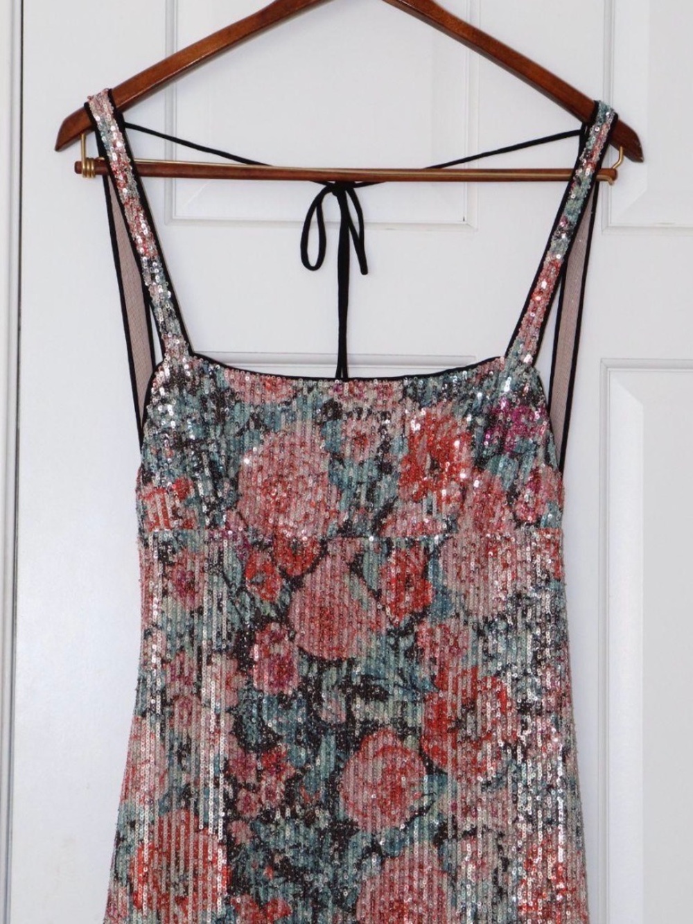 For Love & Lemons NWOT Ladonna dress sequins romantic floral feminine size M - Picture 2 of 6